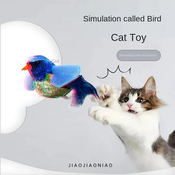 New Cat-teasing Artifact Cat Toy Self-high Relaxation Simulation Called Bird Kitten Plush Catnip Cat