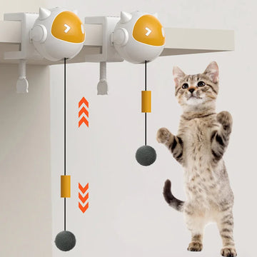 Automatic Lifting Cat Toy Ball Interactive Cat Ball Electric Lifting Pet Toy Hair Balls Self-hilarious Electric Cat Balls Toys