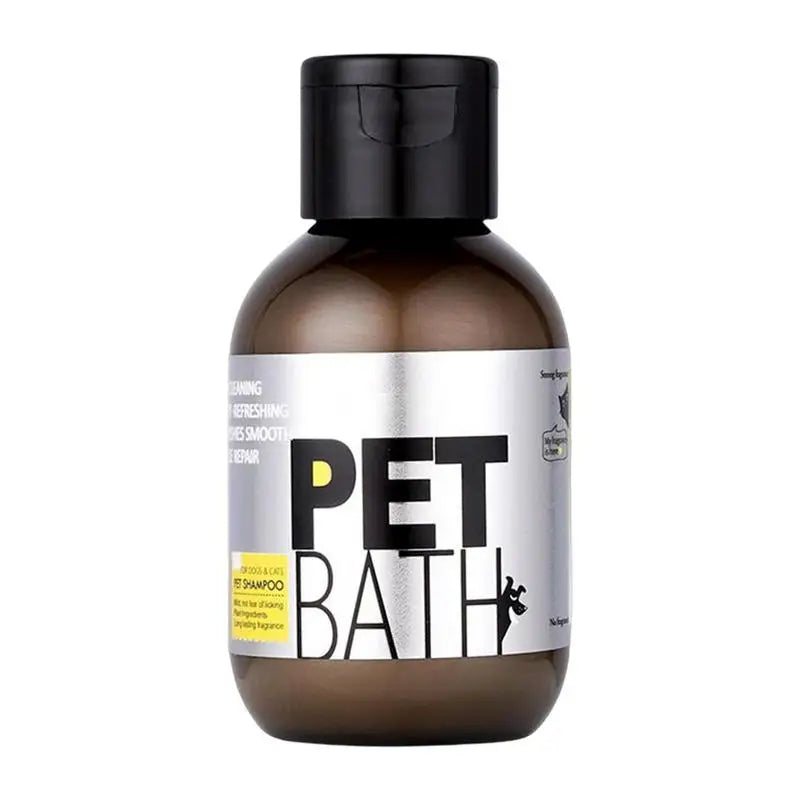 Pet Shampoo For Dogs 100ml Cats Plant Extract Shampoo For Smoother Hair Puppies Bath Gel For Smelly Odor Kitten Mild Washing