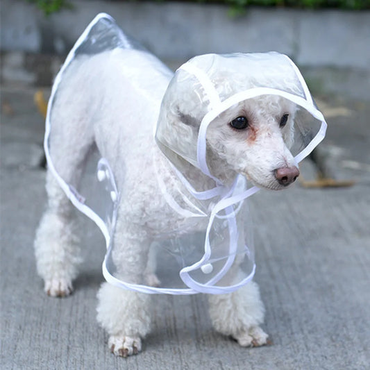 Waterproof Dog Clothes Raincoat Transparent Rain Coat Pet Dog Clothes Raincoat Clothes For Small Dogs Chihuahua Clothing 15S1