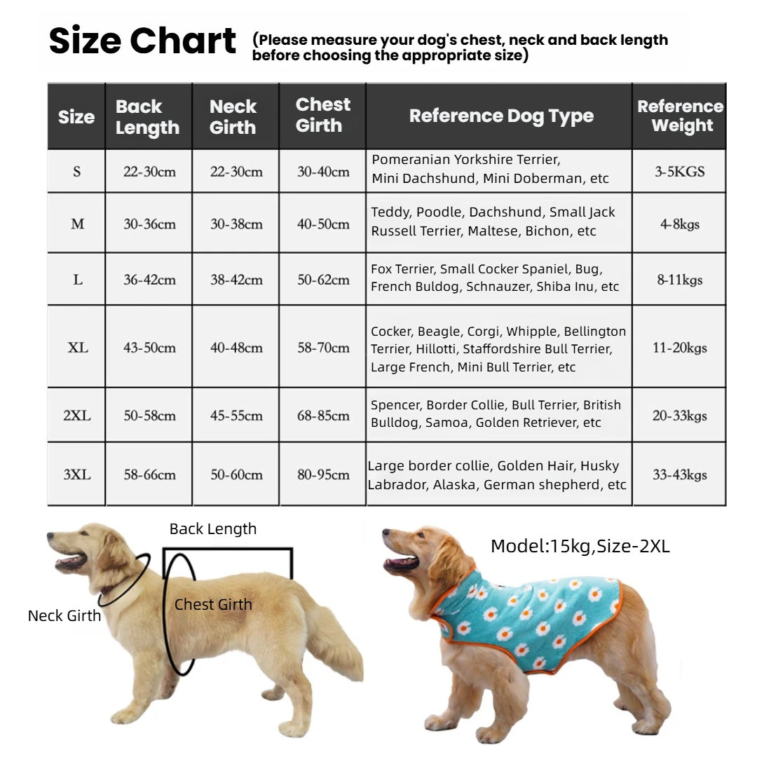 Pet Dog Warm Fleece Coat Autumn Winter Pet Clothes For Small Medium Large Dogs Adjustable Soft Dog Plush Hoddie with Leash Hole