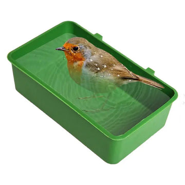 1pc Bird Water Bath Tub Pet Bird Bowl Parrots Parakeet Birdbath Cage Hanging Small Parrot Cage Pet Bird Cage Pet Products ﻿