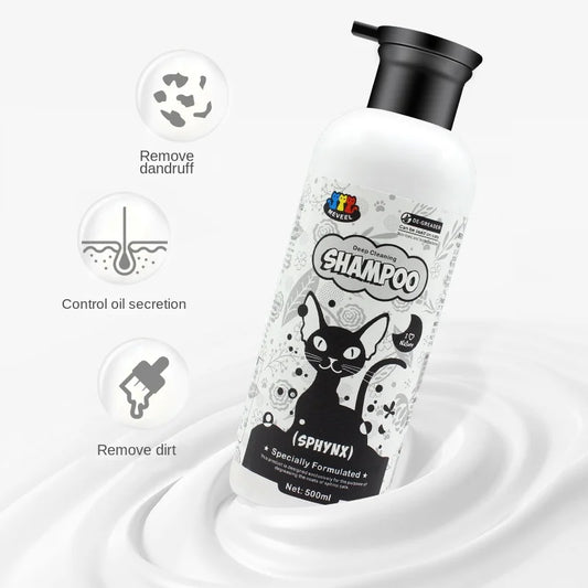 500ml Sphinx Cat Pet Shampoo Cat Shower Gel Canadian Body Wash-free Pet Cat Hairless Cat Special Body Wash-free To Control Oil