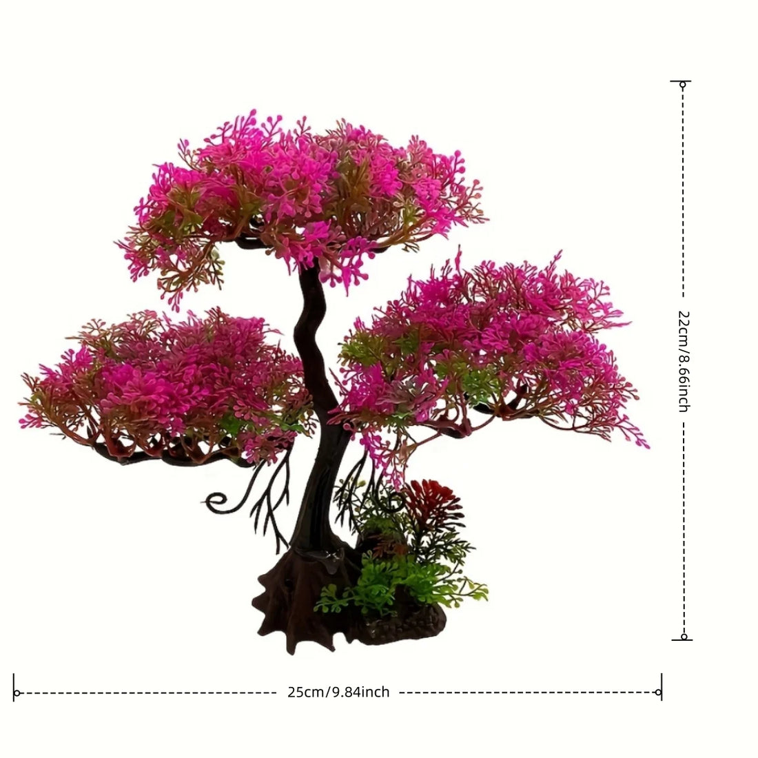 Aquarium Simulation Plants Fish Tank Landscaping Decorations Plastic Water Plants Flowers Trees Rocks Ornaments Accessories