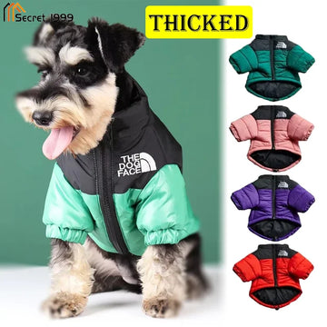 Down Jacket For Dog Winter Thicked Warm Vest Dog Face White Duck Down Vest French Bulldog Teddy Puppy Coat 2025 New