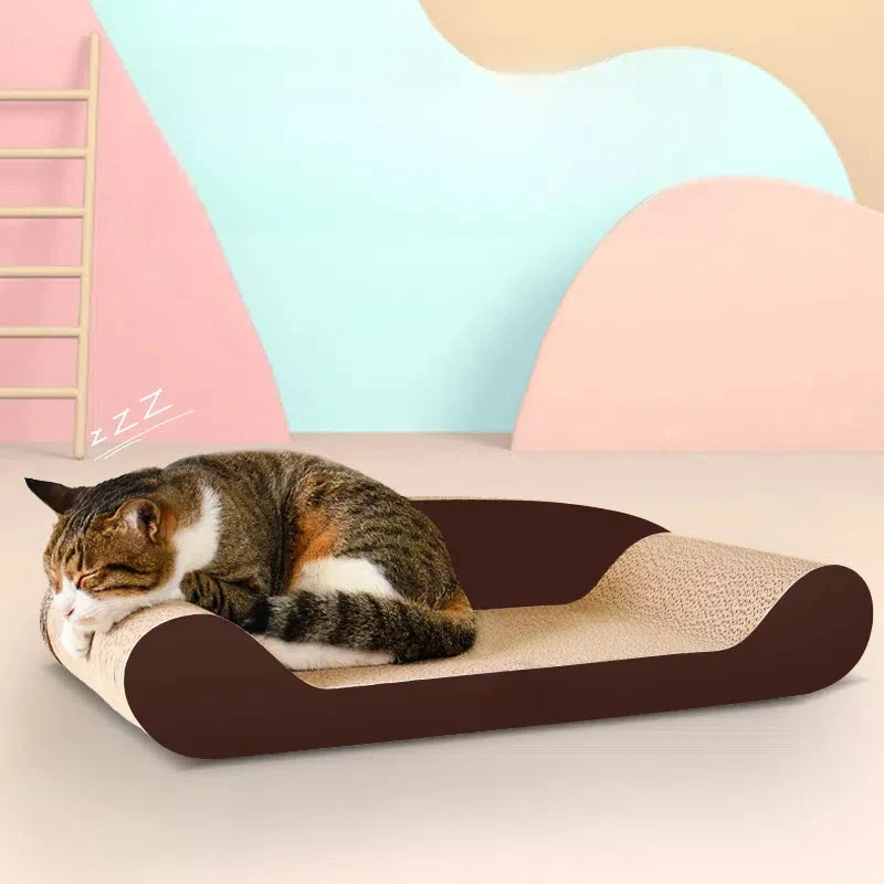 Cat Bed Scratching Pads Cardboard Scratch Lounge Sofa Bed Cat Scratcher Mat