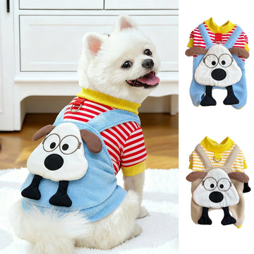 Autumn Winter Warm Dog Jumpsuits Dog Hoodies Pet Warm Coat for Small Medium Dog Fleece Soft Sweater Puppy French Bulldog Clothes