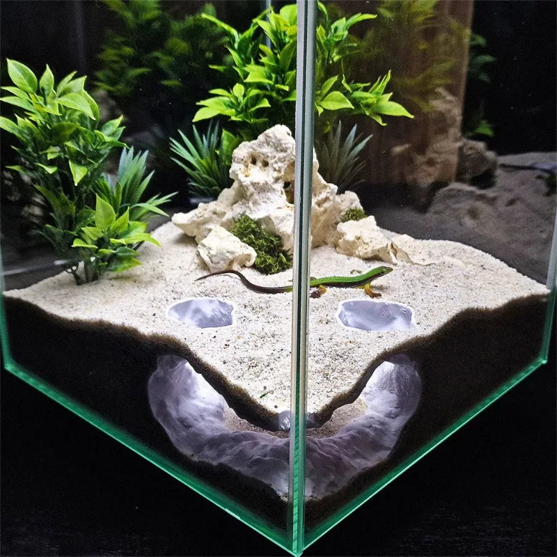 Simulated Rock Cave & Hiding House-Ecological Landscaping Ornament,Aquatic Pet Supplies,Habitat Décor,Fish Tank Decorations