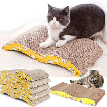 Pet Cat Scratching Corrugated Board cat scraper sharpening claw scratch-resistant cat scratch board Cat toy sofa cushion bed