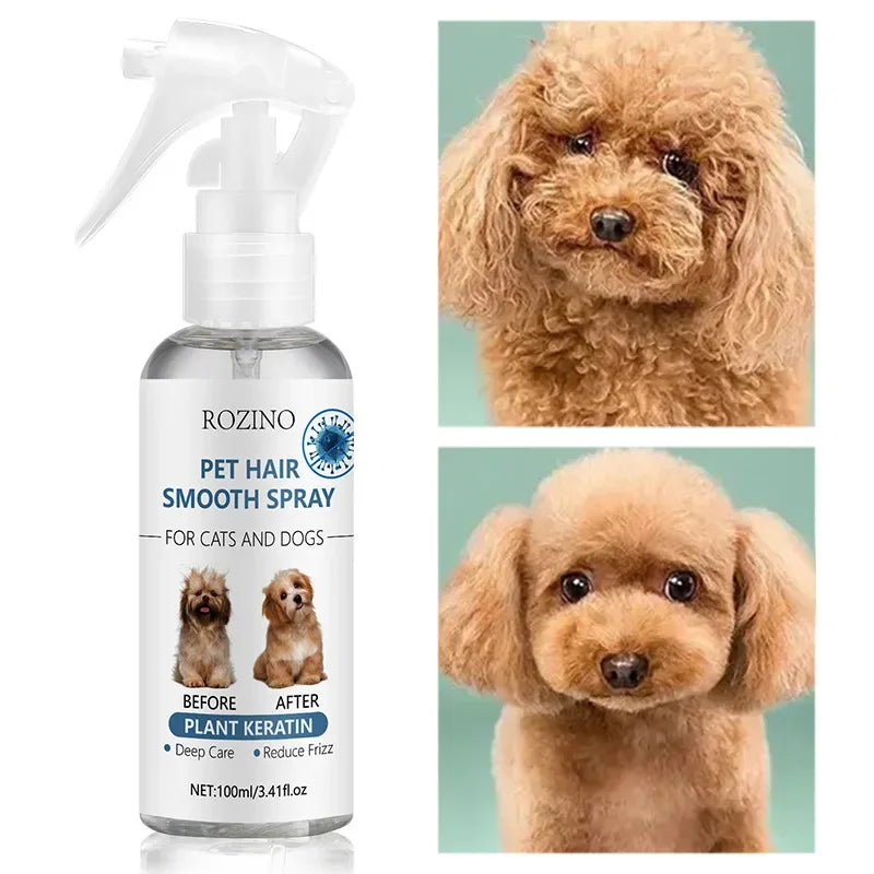 Soft hair spray cat dog anti-static spray for moisturizing and repairing hair Odor Cleanse Spray Cats Dogs Body Perfume Pet Odor