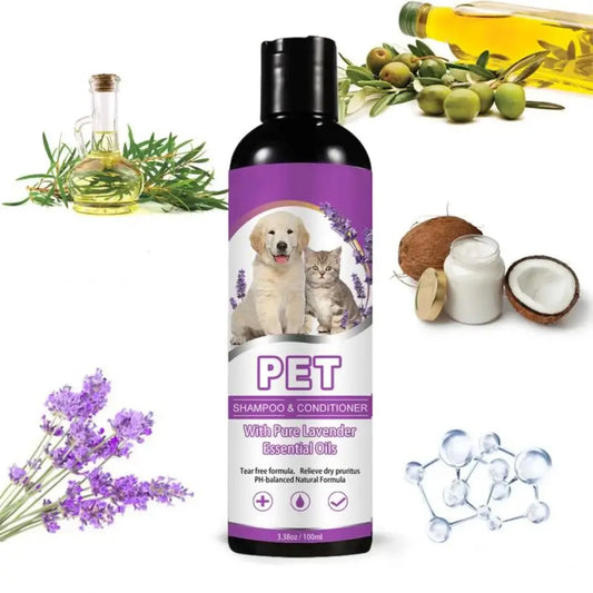 Soothing Dog Shampoo Hair Soft Shampoo Puppy Moisturizing ShampooProfessional Pet Natural Plant Shampoo Pet Grooming Supplies