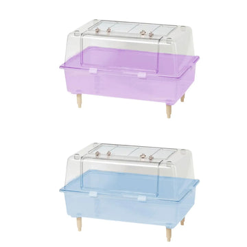 Transparent Hamster Cage Hamster Habitat with Openable Top Small Pet Cage Hamster Supplies Rats Guinea Pigs Sugar Glider Mice