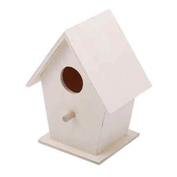 Wooden Mini Bird Cage Outdoor Hanging Birdhouse Box Garden Bird Cages Home Yard Decoration Bird Products Wooden Bird Parrot Nest