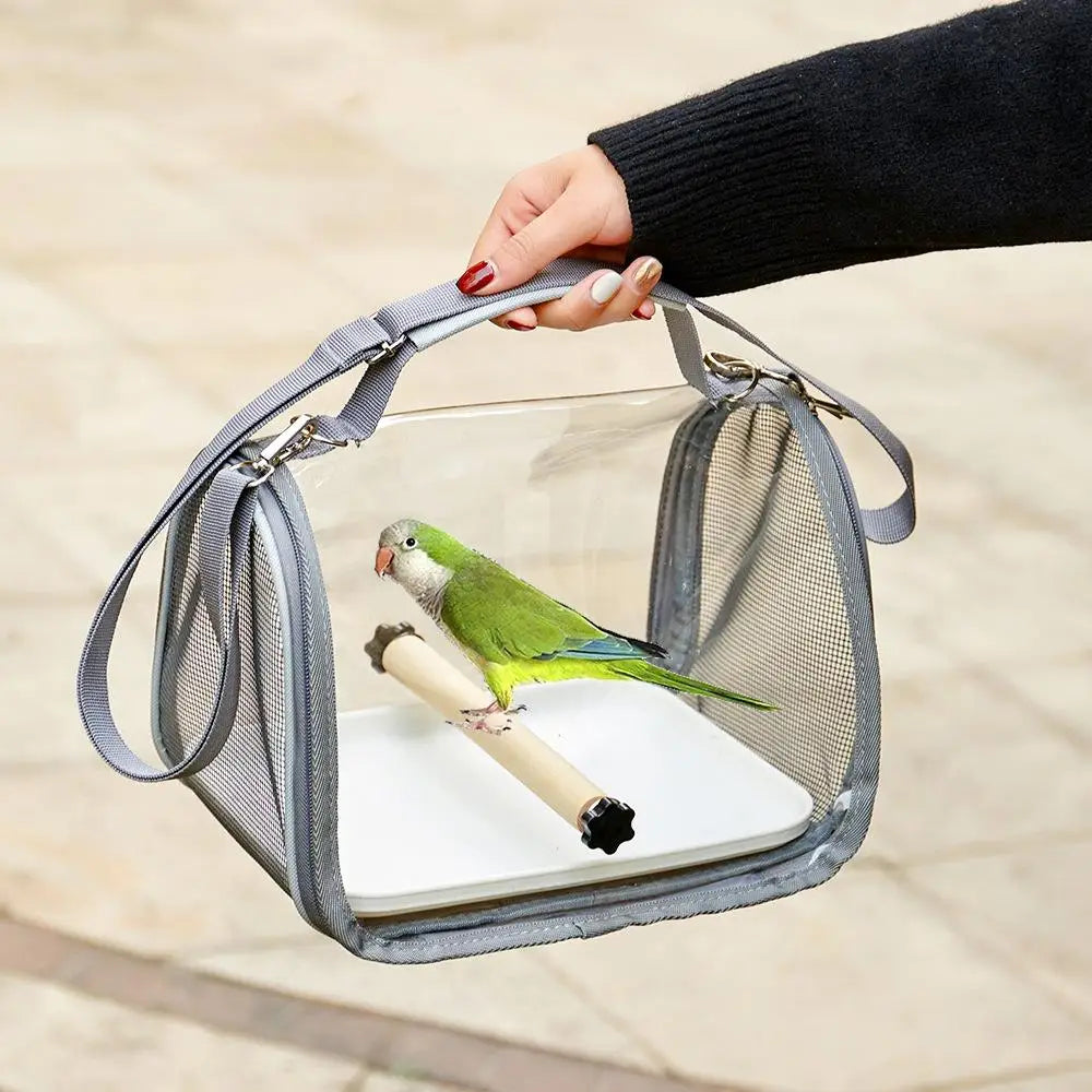 Creative Transparency Portable Travel Cage For Birds & Reptiles Scientific Ventilation  Multi-purpose Travel  Pet Handbag