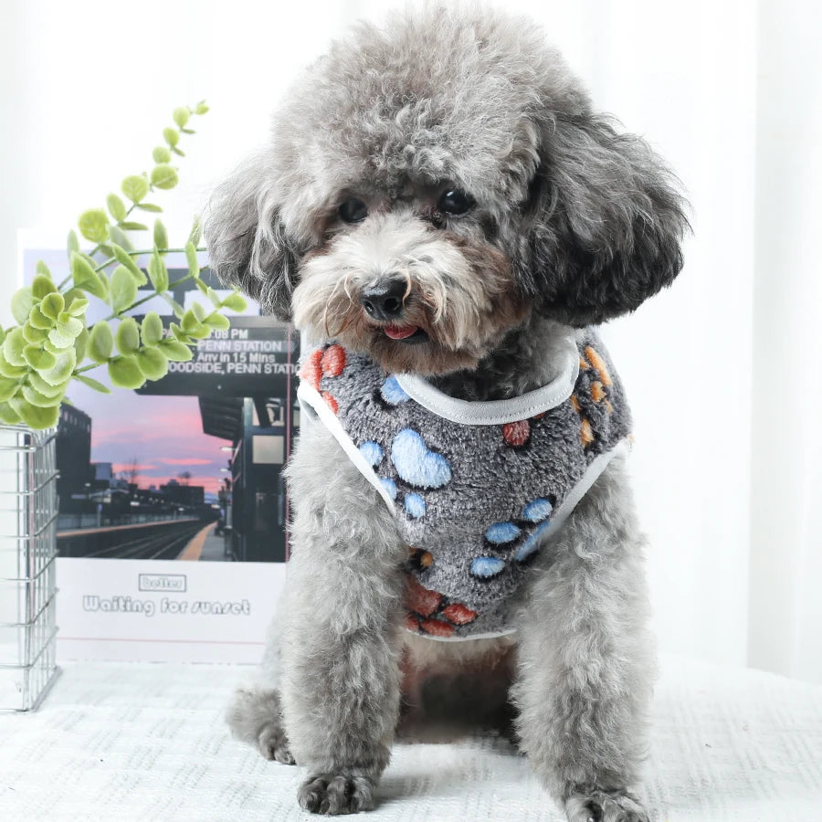 Christmas Dog Sweater, Flannel Winter Vest for Small Dogs Cats, Warm Pullover for Chihuahua Dachshunds