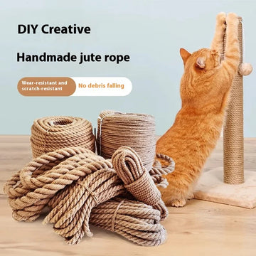 Natural Sisal Rope for Cat Tree DIY - Scratching Post Refill rope Claw Sharpening Toy Furniture Protector Durable