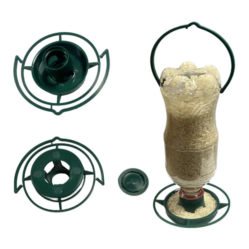 1pcs Outdoor Bird Feeder Hanging Plastic Hook Balcony Garden Bird Parrot Feeder Birds Accessories comederos para pájaros