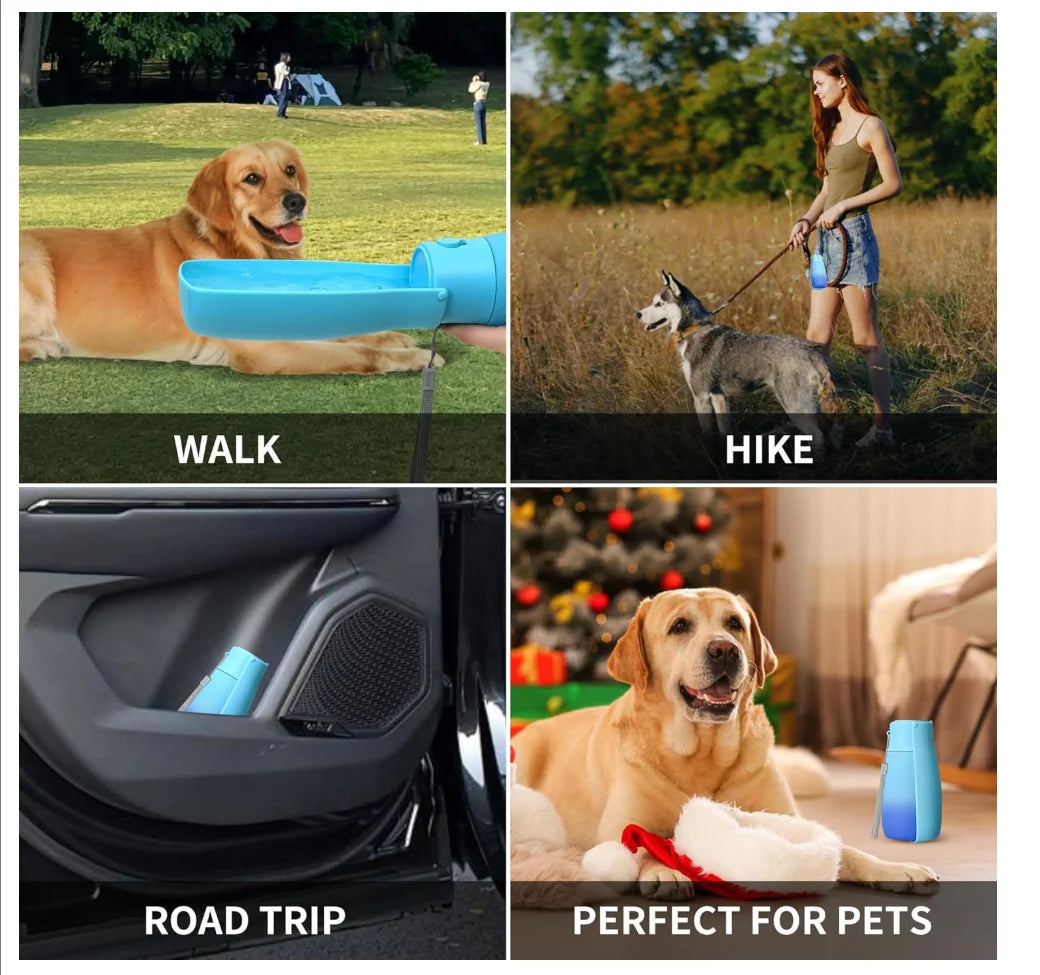 Dog Water Bottle, Travel Puppy Water Bowl, Leak Proof Portable Puppy Water Dispenser, Foldable Dog Water Bottle for for Pets Out