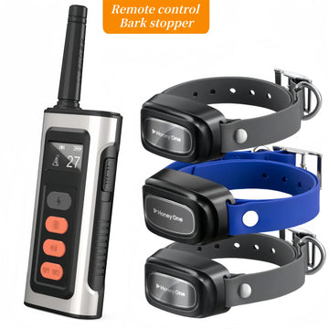 3400FT Remote Pet Dog Training Collar IPX7 Waterproof Shock Vibration Rechargeable Collar Pet Trainer Anti Bark Stop For 3 Dogs