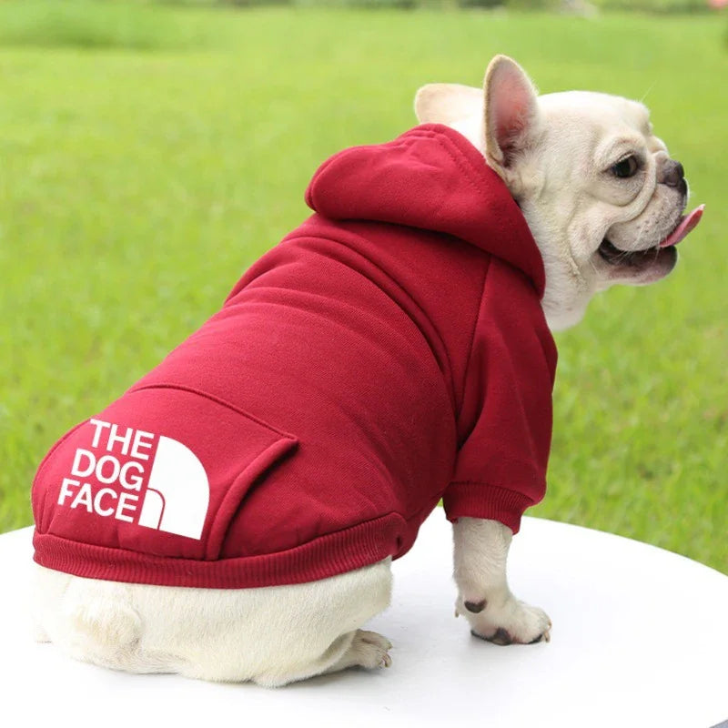 Winter Dog Hoodies Sweatshirt Jacket Warm Fashion Pet Coat Chihuahuas Bulldog Costume Puppy Pet Autumn