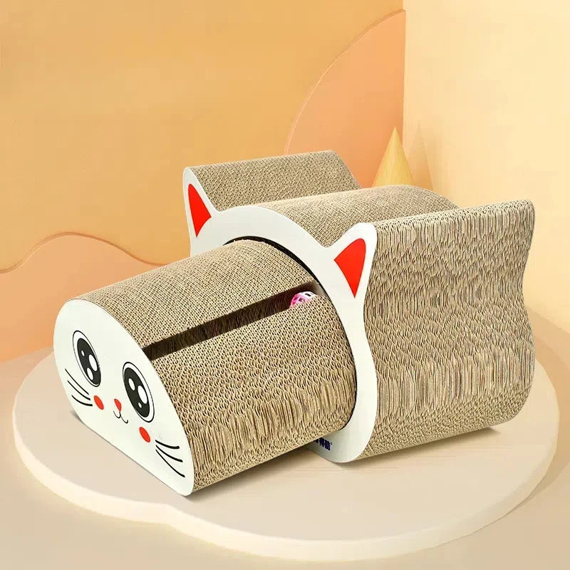 Corrugated Cardboard Cat Scratcher duarable kitten scratching boards set cat toy cat lounge
