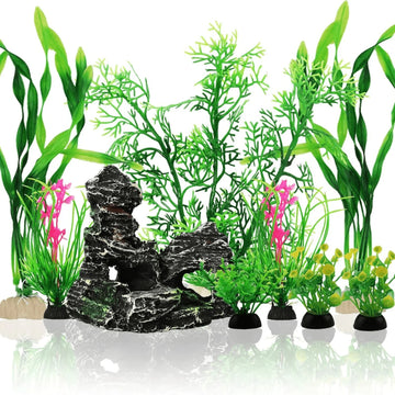 Fish Tank Artificial Plant Landscape Fish Tanks Decorations for Aquariums Terrarium Shrimp Grass Ornaments Green