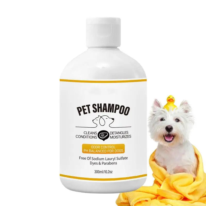 Dog Shampoo 300ml Conditioner Shampoo for Itchy Skin Relief Pet Cleaning Solution Soothes Itchy Skin Pet Bathing Shampoo