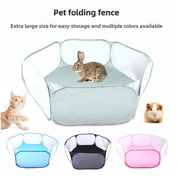 Pet Playpen Portable fashion Open Indoor / Outdoor Small Animal Cage Game Playground Fence for Hamster Chinchillas Guinea- PigsF