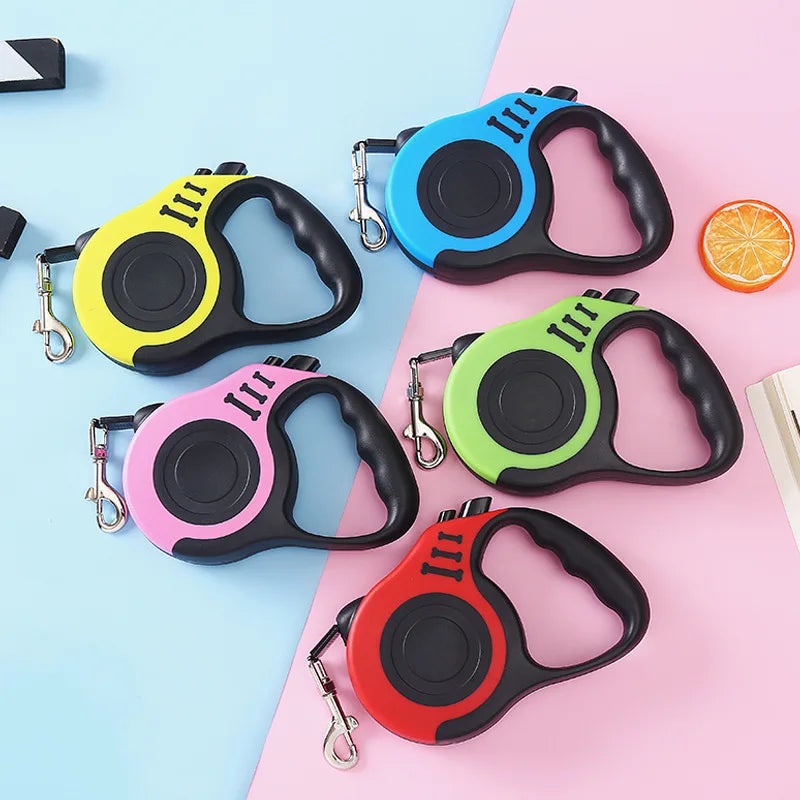 3m 5m Strong Nylon Dog Leash Automatic Retractable Puppy Lead for Small Medium Large Dogs And Cats Durable Pet Supplies