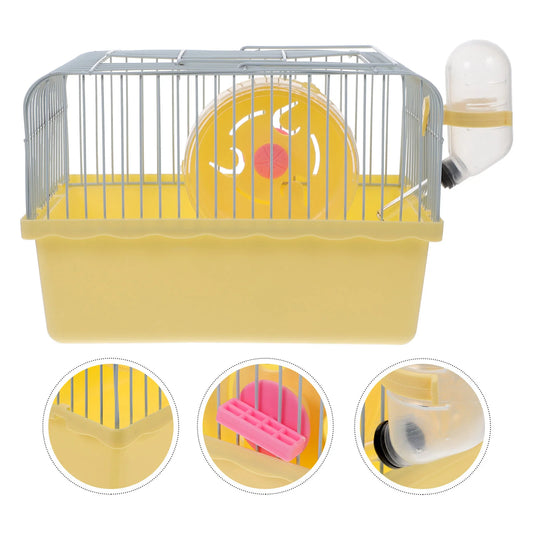 Hamster Cage Small Animal Carrier Cages and Habitats Chinchilla Turtle for Travel Portable Abs Stuff