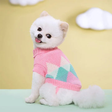 Autumn Winter Colorful Pet Cat Dog Sweater Warm Coat For Small Medium Dogs Kitten Pullover Puppy Knitwear Warm Pet Dogs Clothes