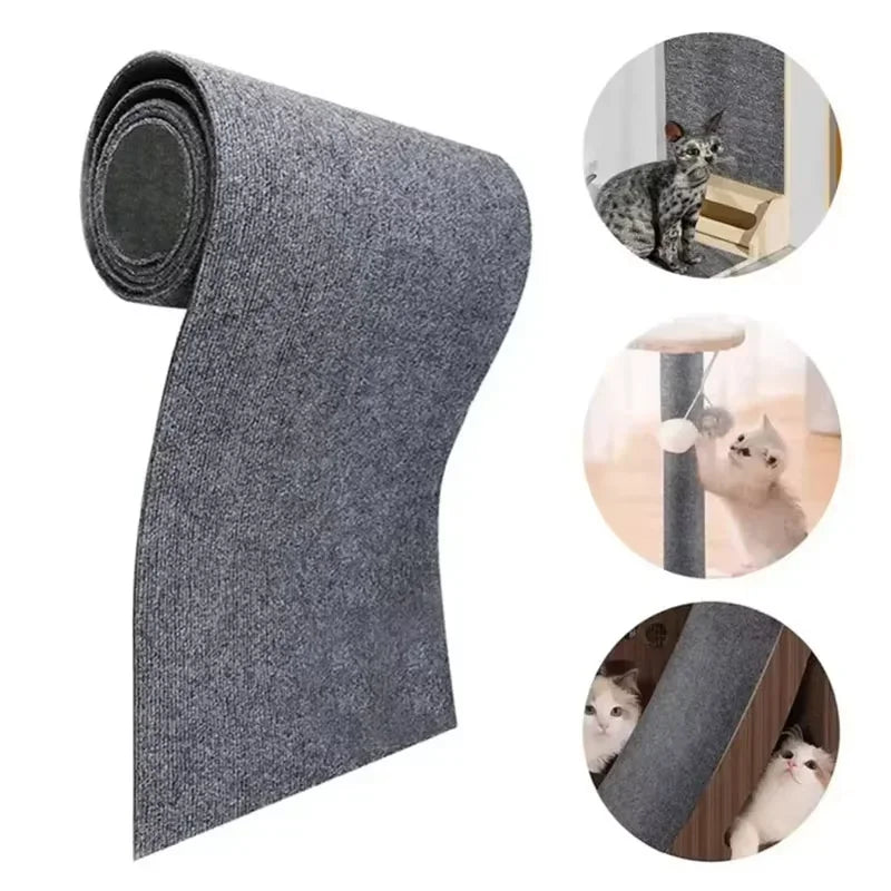 Anti Cat Scratch Sofa Cat Crawling Mat DIY Cat Scratching Post Sofa Protection Self-adhesive Carpet Cats Scratch Board Cats Toys