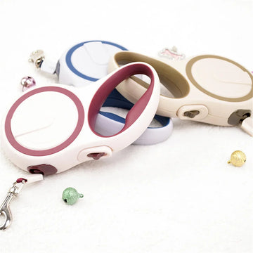 5M Retractable Nylon Leash for Small Dogs and Cats Durable Automatic Tension Control for Outdoor Walking Hiking Travel