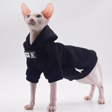 Pink Homewear Cat Sweater Autumn Winter Warm Kitty Coat Sphinx Clothing Pet Apparel Outfits hairless cat clothes