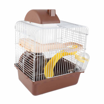 2 Tier Hamster Cage Large Space High Chassis Design Hamster Habitat Cage for Pet Hamster Small Animals Hamster Cage Hamster Home