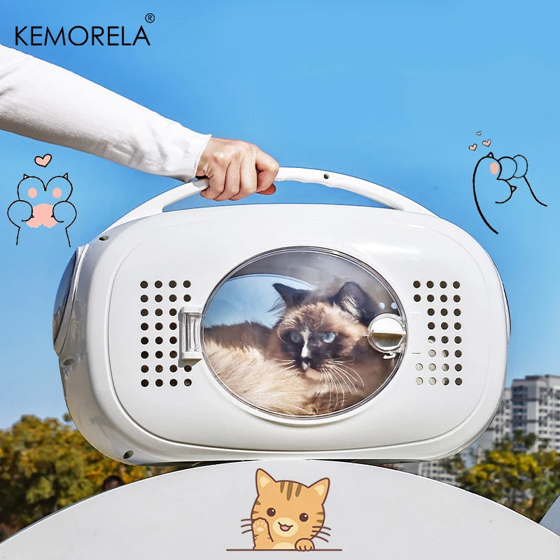 Portable Pet Space Capsule for Outdoor Travel with Large Internal Ventilated Breathable Design Aviation Security for Small Pets
