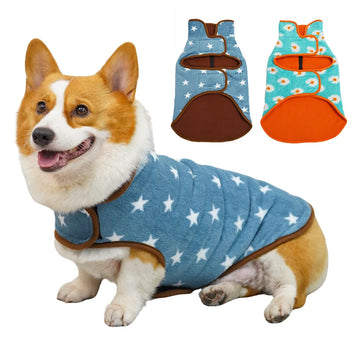 Pet Dog Warm Fleece Coat Autumn Winter Pet Clothes For Small Medium Large Dogs Adjustable Soft Dog Plush Hoddie with Leash Hole