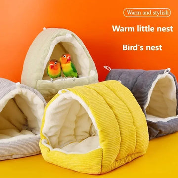 Pet Bird Parrot Cages Warm Birds Cage Nest Winter House Shed Decoration Bird Hammock Hanging Tent Bed Pet Products Parrot Nest