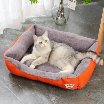 Soft PP Cotton Nest Dog Basket Mat Universal Waterproof Cat Bed Large Pet Cat and Dog Bed Warm Comfortable Dog House