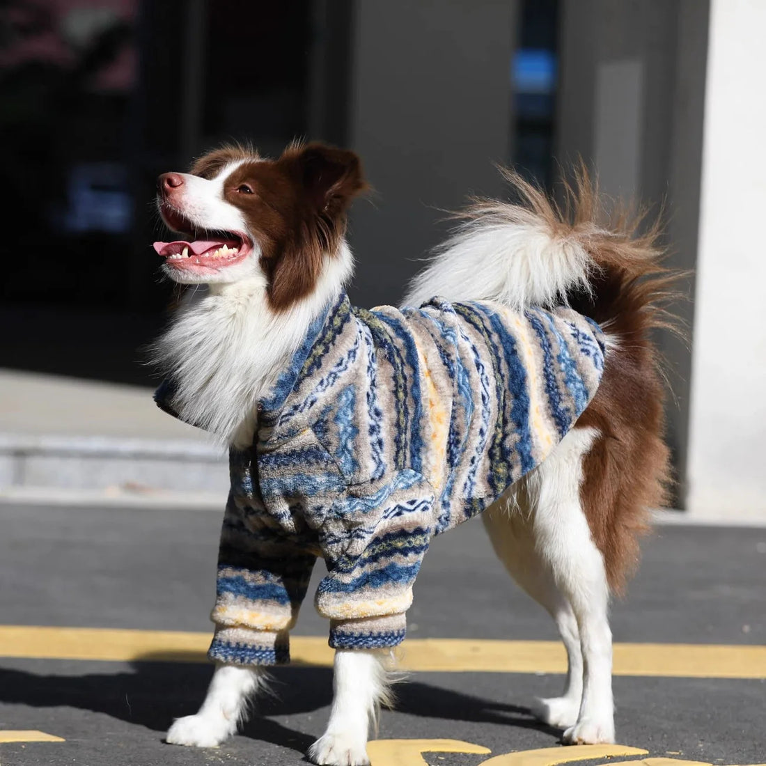 Turtleneck Dog Sweater for Medium Large Dogs, Thick Thermal Fleece Cold Weather Coats with Half Zipper Jumper Winter Pet Clothes