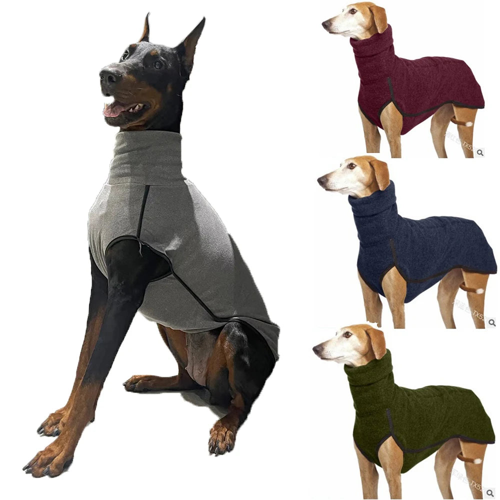 Italian Greyhound Clothes Lightweight Winter Warm Medium Large Dog Clothes Two-legged Whippet Fleece Vest Soft Pet Pullover