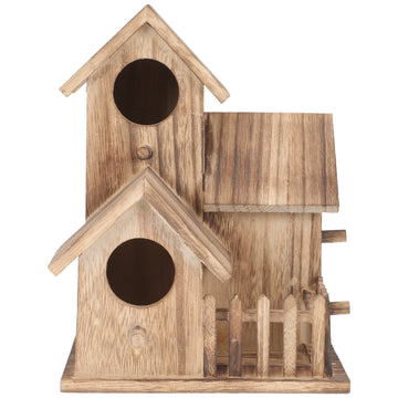 Pcs Wooden Bird House Nesting Cottage Parrot Breeding Villa Unfinished Bird Room For Parrots Lovebirds Finches Sparrows Classic