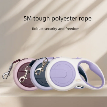 5m Dog Leash Strong Nylon Retractable Roulette Collar For Small Medium Large Dogs Cats Automatic Retractable Durable Pet Supplie