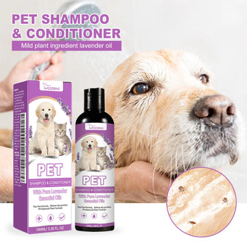 Soothing Dog Shampoo Hair Soft Shampoo Puppy Moisturizing ShampooProfessional Pet Natural Plant Shampoo Pet Grooming Supplies