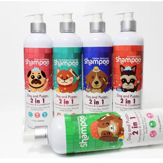 Dog shower gel shampoo kills mites, deodorizes and leaves fragrance, pet bath products, corgi method, teddy dog special 500ml