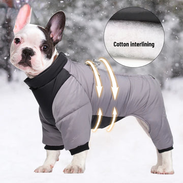Winter Warm Thicken Pet Dog Jacket Waterproof Dog Clothes for Small Medium Dogs Puppy Coat Chihuahua French Bulldog Pug Clothing
