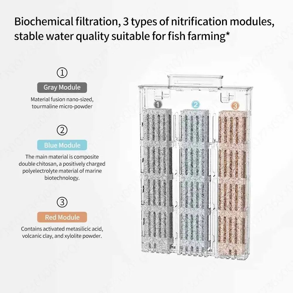 Xiaomi Mijia smart fish tank filter element biochemical physical filter module heating rod water pump oxygen pump accessories
