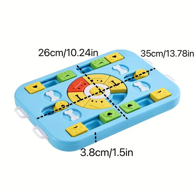 Pet Slow Food Bowl Toys Pet Dogs and Cats Toys Multifunctional Food Box Pet Puzzle Feeding Bowl is suitable for small, medium an