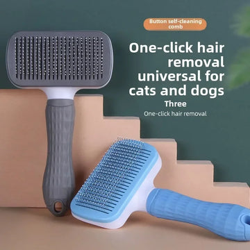 For Cat Accessories Dog Grooming Equipment Cats Products Non-slip Beauty Brush Pet Hair Removal Comb Things Supplies Home Garden