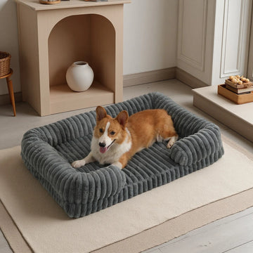 Washable Pet Sofa Bed, Removable Cover Plush Cat Dog Nest, Soft Cushion for Small Medium Large Pets Indoor Anti-Slip